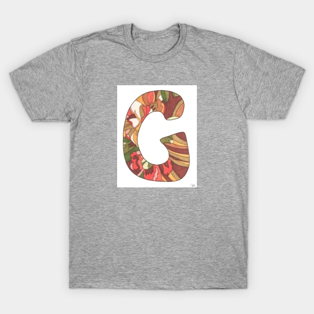 Initial G #1 T-Shirt by ErinBrieArt